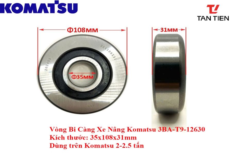 Vòng bi Komatsu 37B-9AA-1121